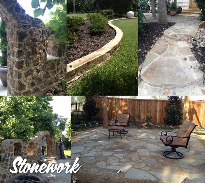 Garden plants, trees, stonework, landscaping and specialty items.